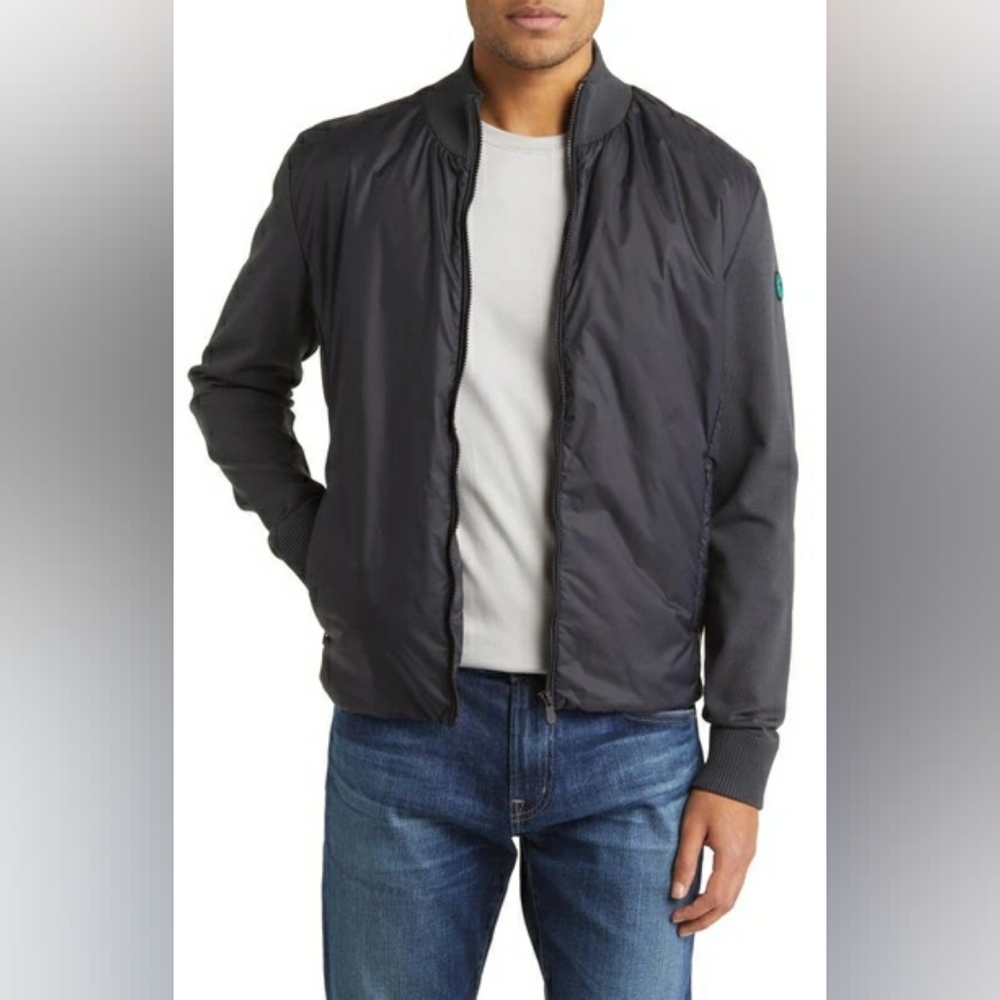 Save The Duck Jacket Men's Dylon Hybrid Knit Back Cuffs Lightweight Bomber Large